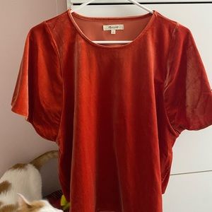 Madewell suede top!